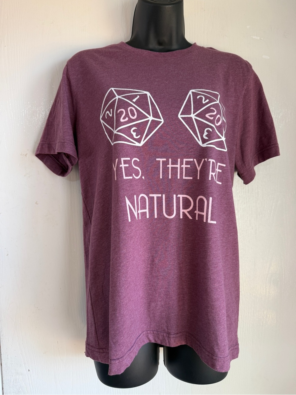 DnD Funny Tee “Yes, They’re Natural” 20s